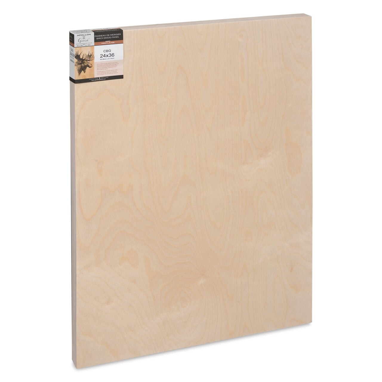 Apollon Gotrick Cradled Wood Panel - 24" x 36", 1-5/8" Profile